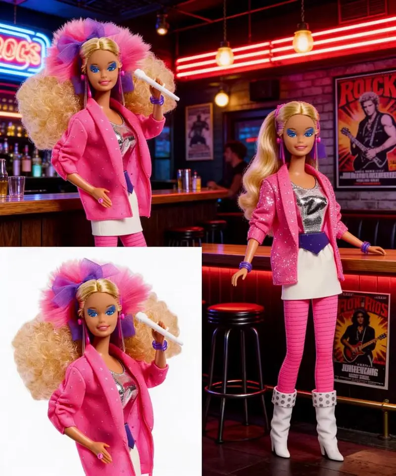 Genuine In Stock Barbie & 1986 Rockers 40th Anniversary Edition Retro Collection Barbie Doll Collectible JJY10 Collectibles Toy