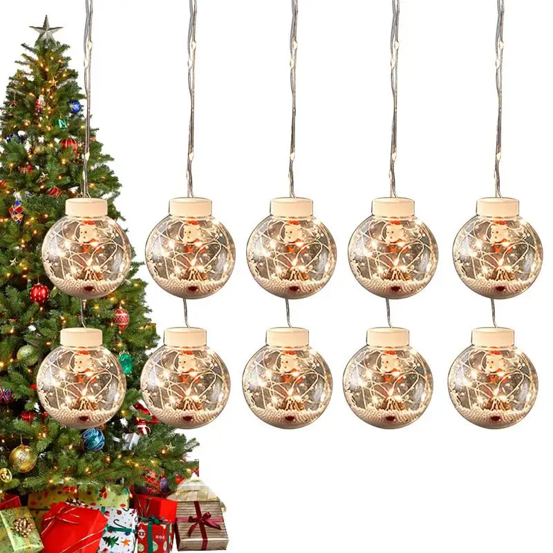 Christmas Window Lights Decorations | Decorative Christmas Lights | Christmas String Lights Cute String Lights for Room Indoor