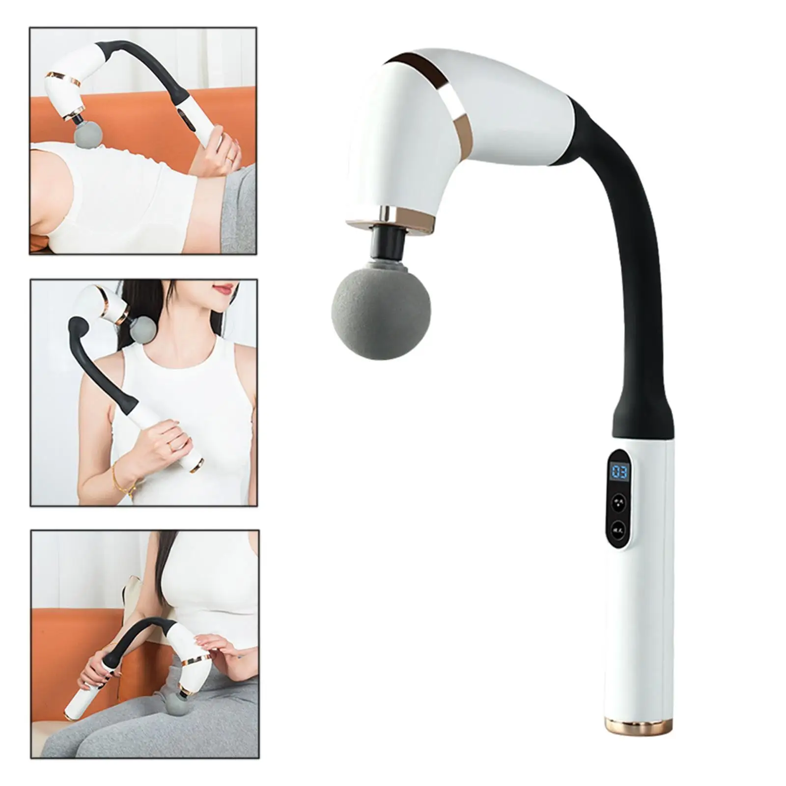 Handheld Massage Machine Comfortable Low Noise Professional Women Men Electric Back Massager for Arm Legs Neck Shoulder Back