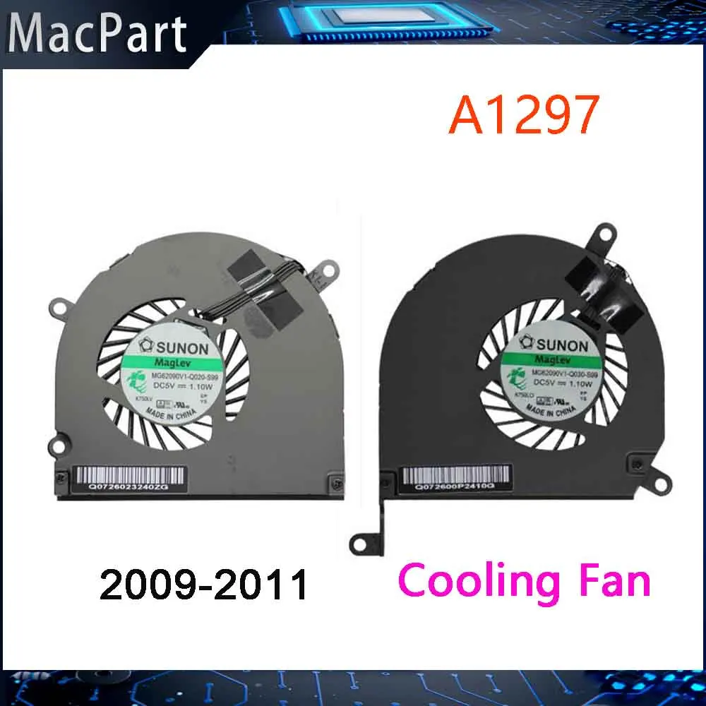 

Original Left and Right Laptop Cooler CPU Cooling Fan For Apple MacBook Pro 17" A1297 2009 2010 2011 Year