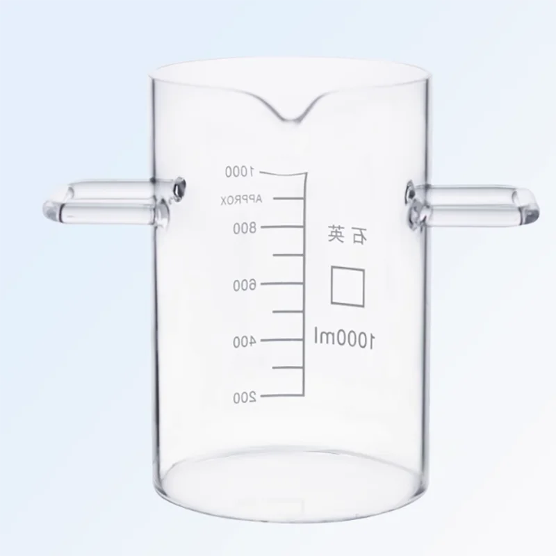 1000ml quartz beaker with handle hand lid beaker large beaker laboratory handle hand lid beaker