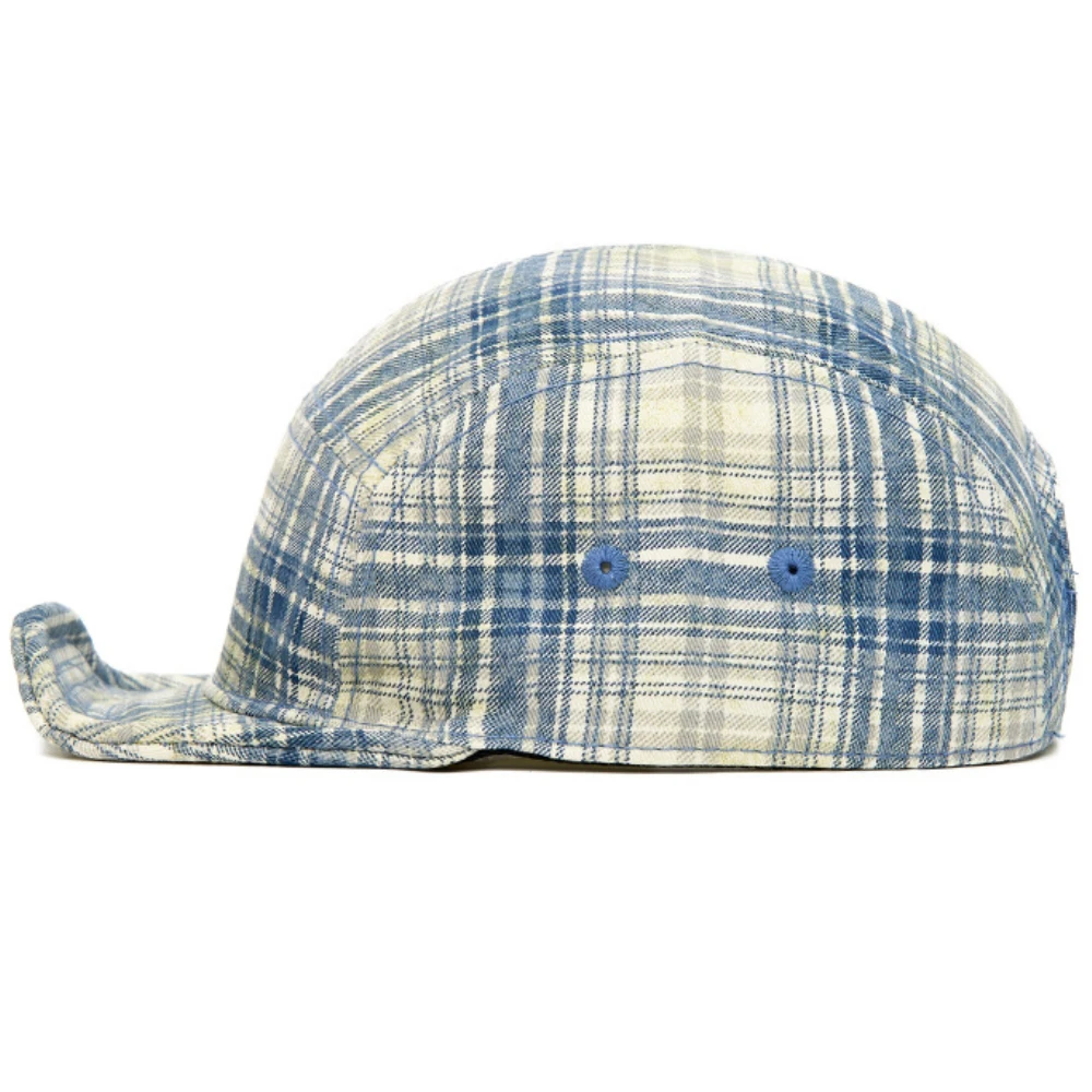 HT5122 Neue Frühling-Sommer Faltbare Baseballkappe für Herren und Damen Karierte Snapback-Kappe mit Rollrand Unisex Weiche Verstellbare Hip-Hop-Kappe – Detail 5
