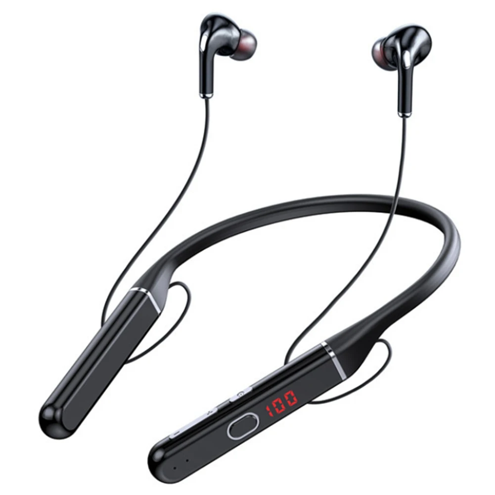 100 Hours Bluetooth Earphones Stereo Wireless Bluetooth Headphones Neckband Noise Cancelling Sports Running Headset,S650