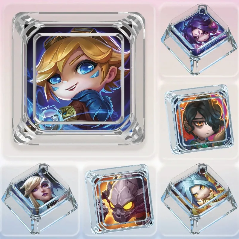 

League of Legends Keycap Single Mechanical Keyboard LOL Hero Translucent Keyboard Keycap MX Axis Kaisha Keycap