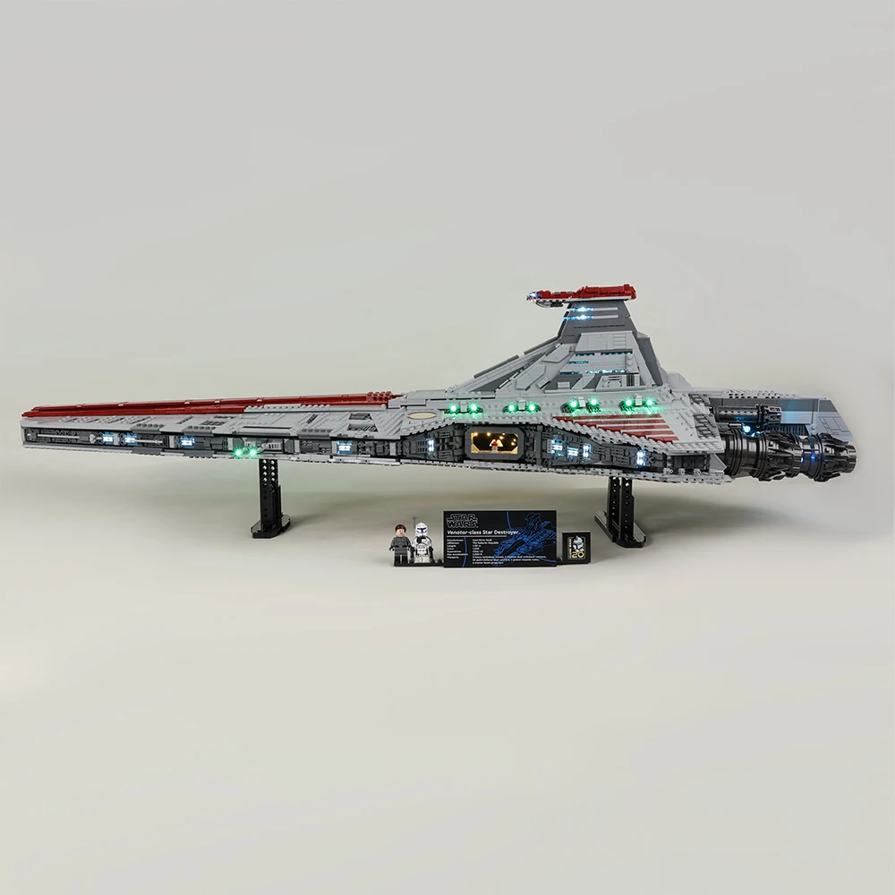 EASYLITE LED Light Set per Venator Class Republic Attack Cruiser 75367 modello da collezione mattoni giocattoli fai da te solo Kit di illuminazione