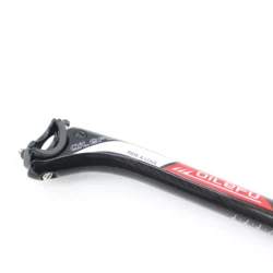 New QILEFU Road bike 3K full carbon seatpost Mountain carbon bicycle seatpost MTB 27.2/30.8/31.6*350/400mm 25mm offset seat post