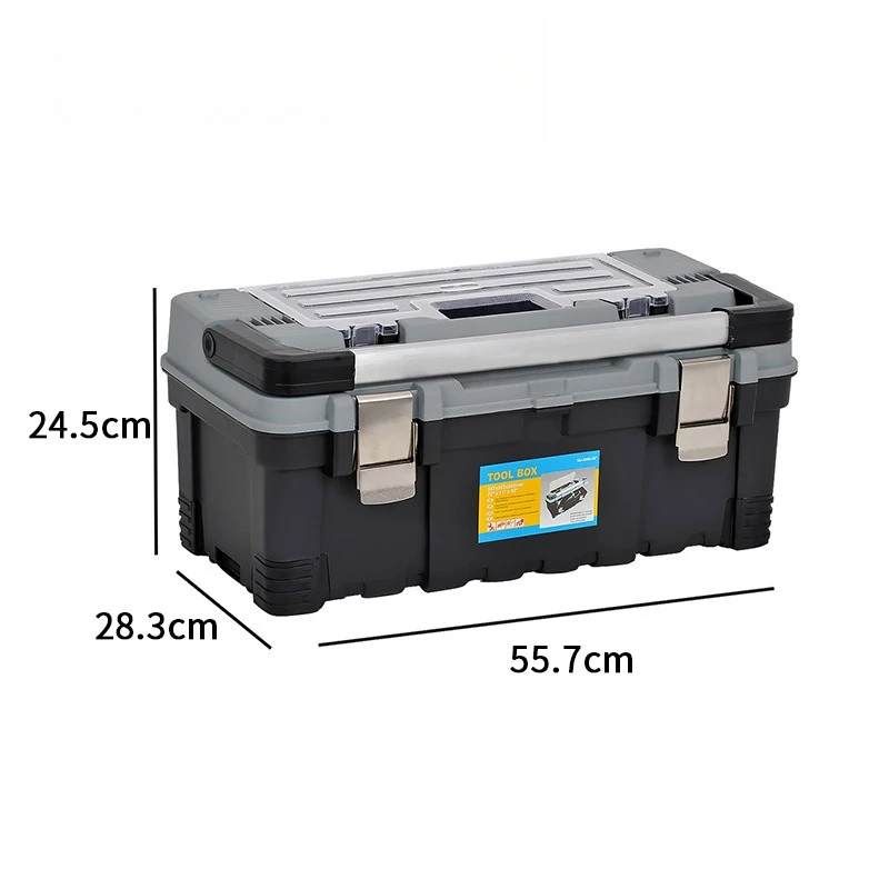 2025 Multi-functional tool box, repair plastic household portable electric vehicle-mounted hardware storage box