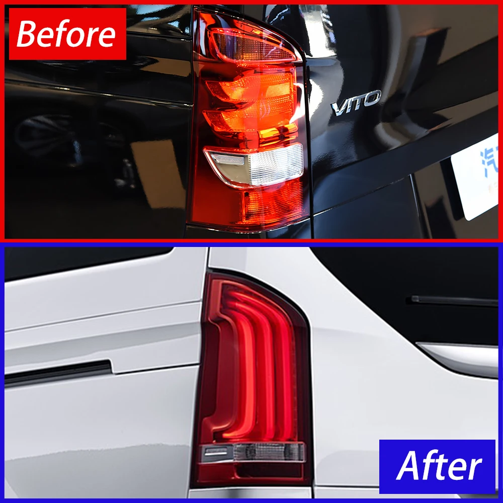 Car Tail Light Assembly for Benz Vito W447 2016-2024 Auto Led Back Lamps Upgrade High Configuration New Design Style Accessories