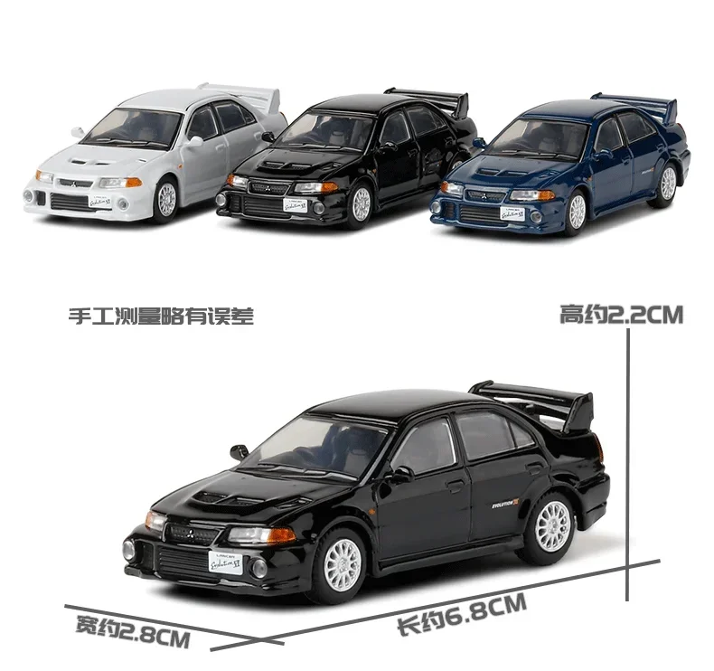 JKM 1/64 Mitsubishi Lancer EVO Subaru WRX STI BRZ coche de juguete de aleación vehículo de Motor Diecast Metal modelo niños regalo de Navidad