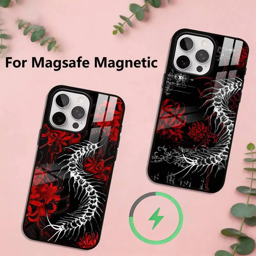 

Tokyo-Red Spider Lily-Ghoul Phone Case For iPhone17,16,15,14,13,12,11 Plus,Pro Magnetic with Magsafe Wireless Charging