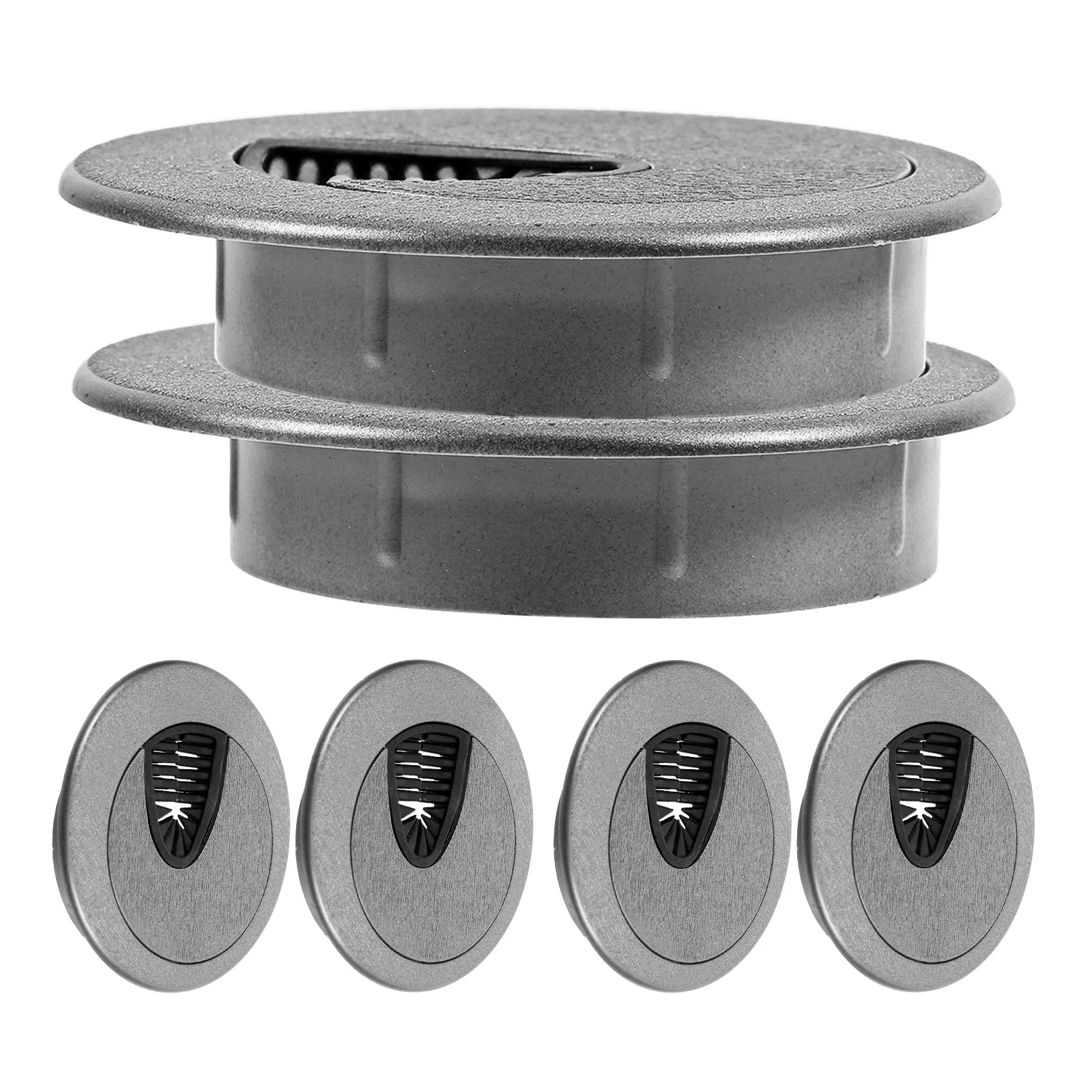 

6 Pcs Wiring Hole Cover Cable Grommet Cord Desk Plug for Desktop Organizer Round Wire Small Office Accessories