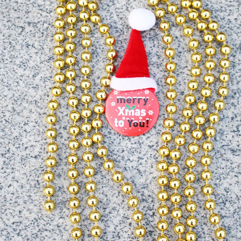 

5M/Roll 8Mm Plating Golden String Fixed For Wedding Christmas Decoration Diy Crafts Party Supplies Beads Chain Garland