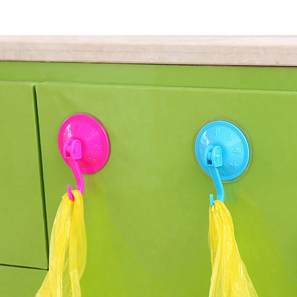 

6Pcs Suction Cup Hooks Heavy Duty Plastic Vacuum Seamless Hooks for Bathroom Kitchen Shower Removable Wall Hanger Strong Suction
