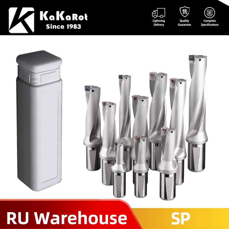 Nga Kho Dòng SP Khoan Cắn Lắp Được Mũi Khoan Kim Loại Mũi Khoan Sắt 13Mm-25Mm 2D 3D 4D Indexable U Khoan Máy Móc LathesCNC
