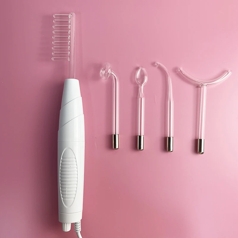 Equipo de belleza de alta frecuencia 5 en 1, máquina de palo para eliminar el acné y las cicatrices de la piel, dispositivo de belleza multifuncional