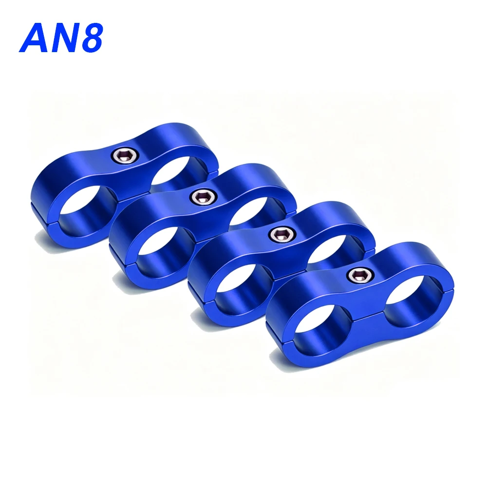 4-teiliges Aluminium-Leitungstrenner-Set Universeller Billet-Öl-, Kraftstoff- und Wasserschlauch-Trenner-Klemme Passend für AN4 AN6 AN8 AN10 – Detail 9
