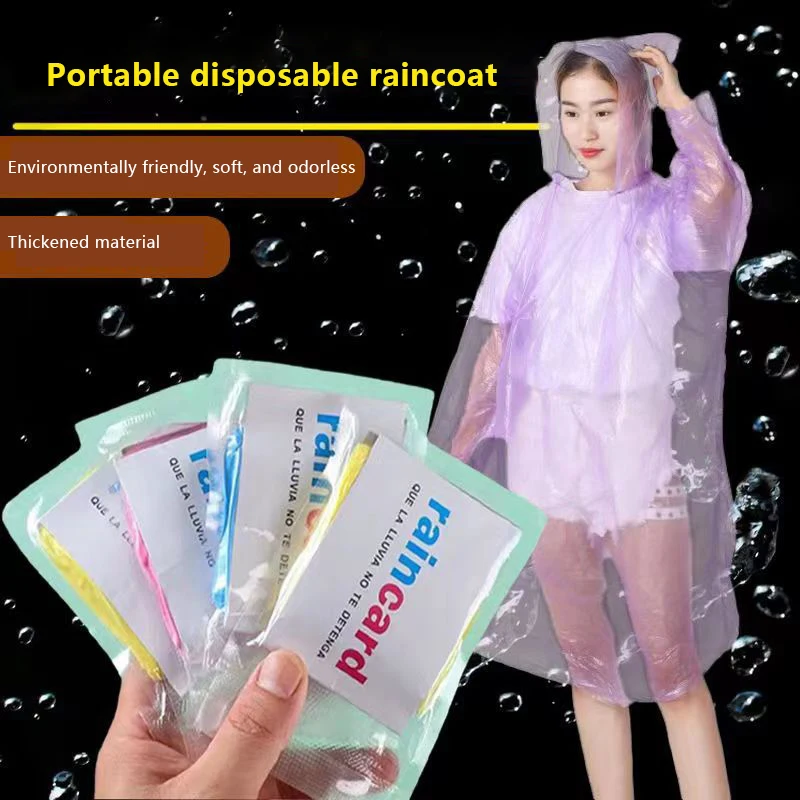 

Be Prepared With 10/20Pcs Portable, Disposable Rain Cover - Perfect For Outdoor Travel & Hiking
