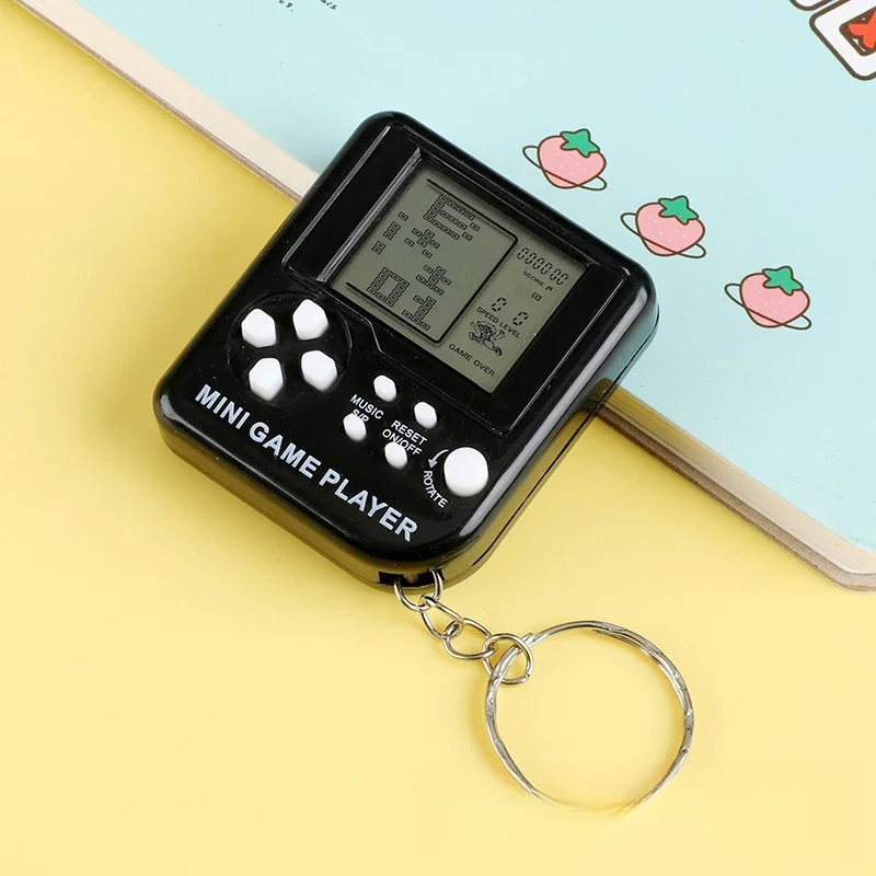 Tragbare Mini-Klassik-Taschenspielkonsole mit Schlüsselring, Anti-Verlust, Retro-Nostalgie, Handheld-Videospielkonsole, Kinderspielzeug, Gaming-Player