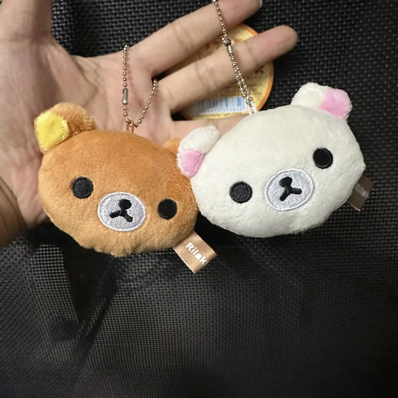 Kawaii Rilakkuma Anime Cartoon Plush Toys Keychain Accessories Soft Stuffed Backpack Pendant Girl Boy Children Birthday Gifts