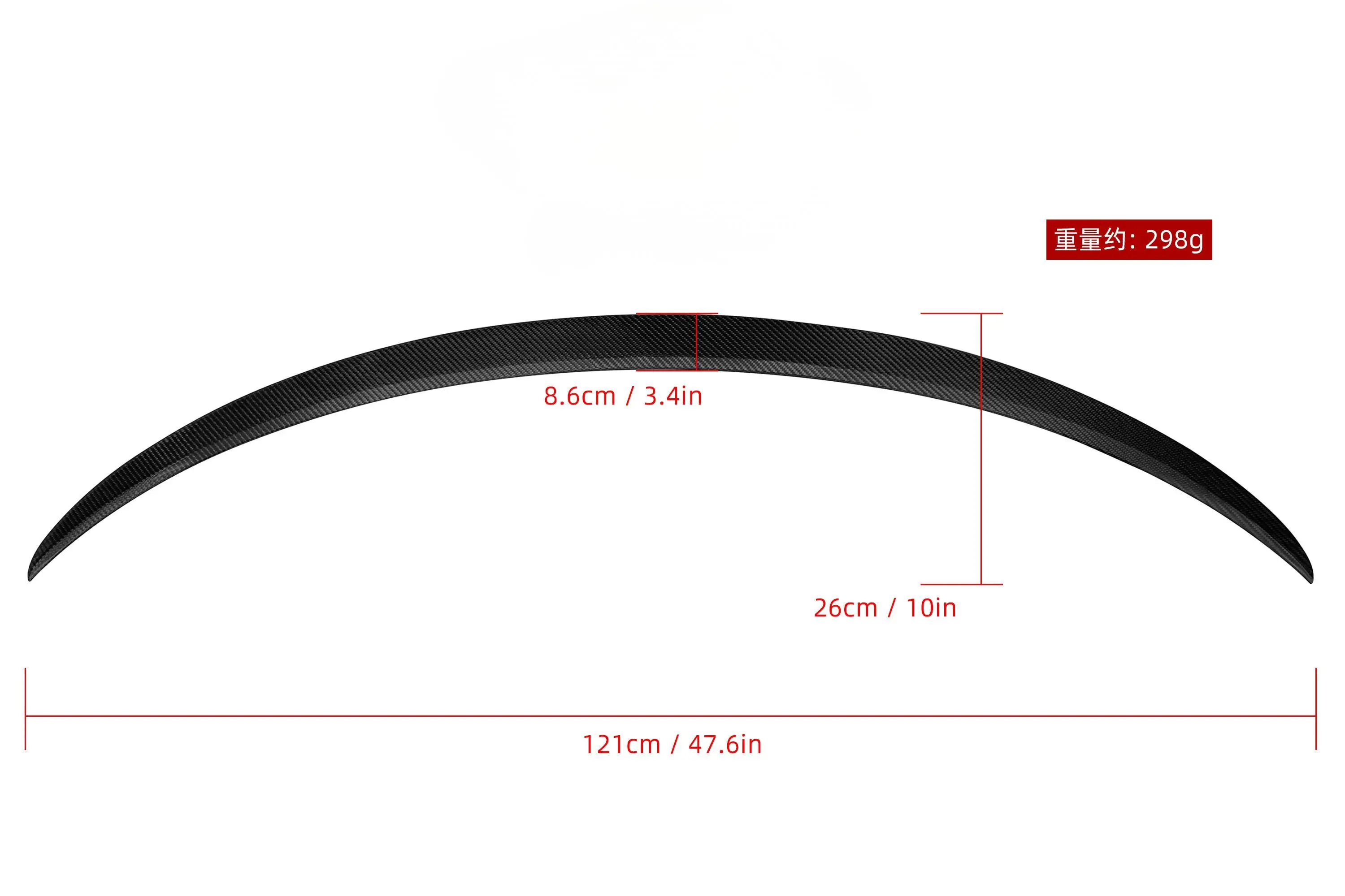For Tesla Model 3 A Style Prepreg Carbon Fiber Spoiler T-115 2018-IN Gloss Carbon/ Forged