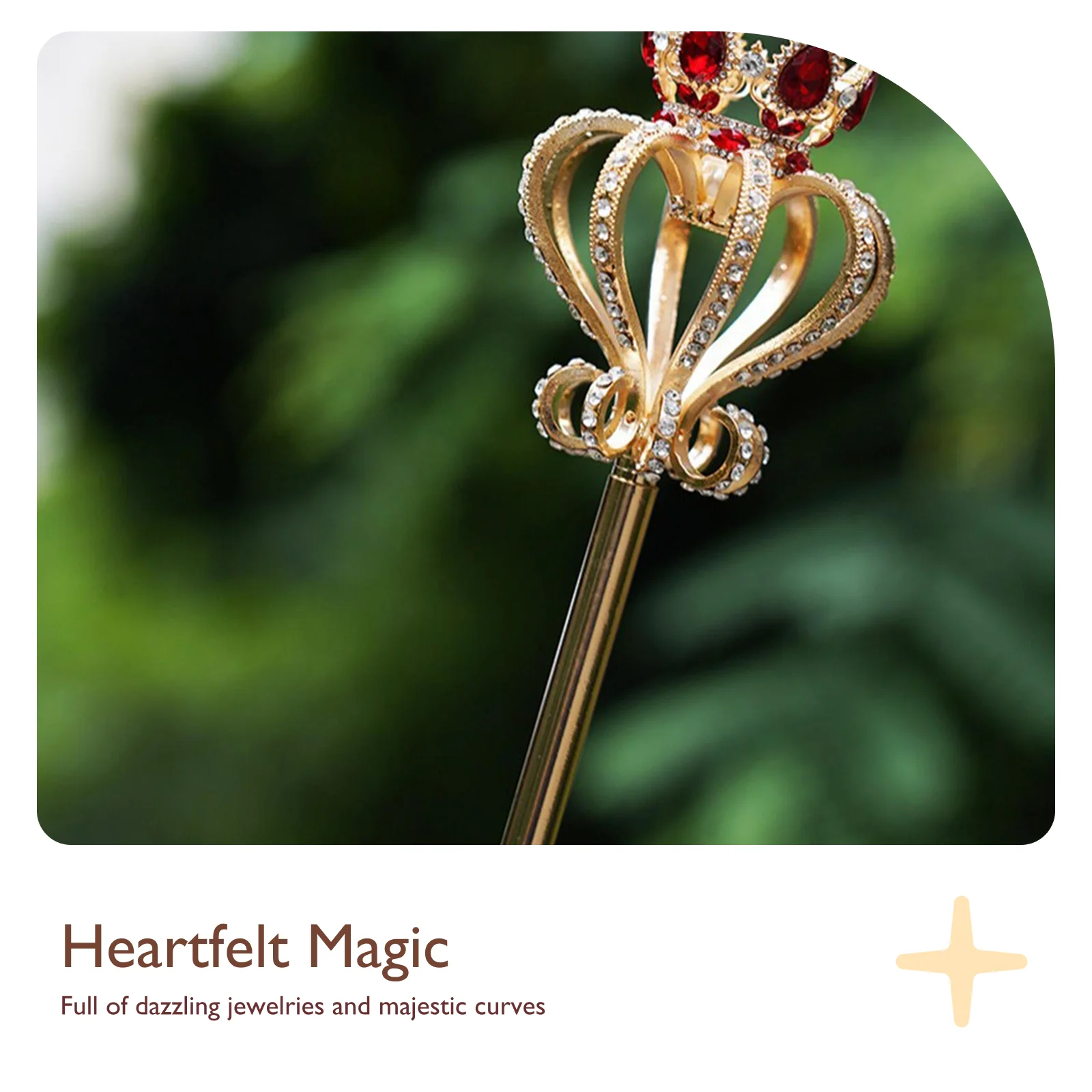 Bacchette da principessa Oggetti di scena per giochi di ruolo Principessa vestire scettro scintillante per la regina