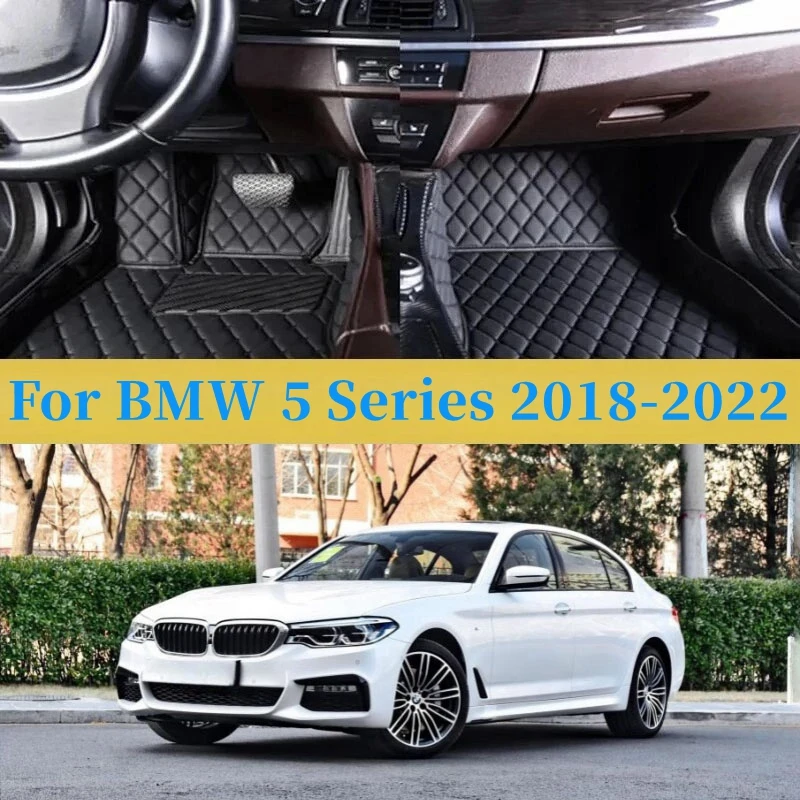 

Custom For BMW 5 Series 2018-2022 Car Foot Pads Protective Pad Auto Floor Mats Automobile Carpet Cover Auto Interior Accessories