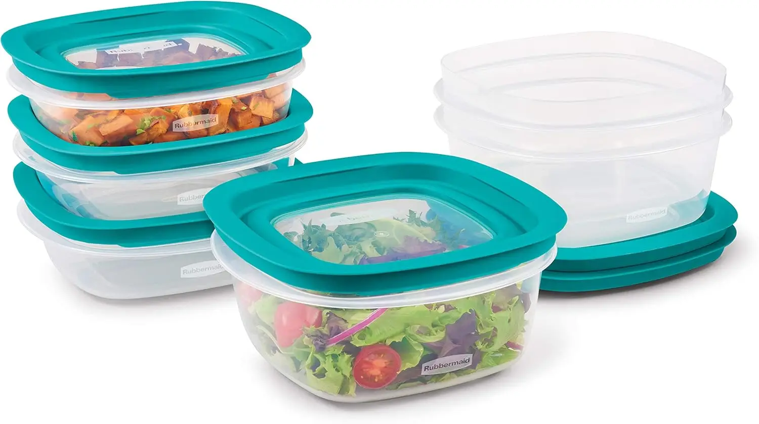 

Набор контейнеров для хранения продуктов EasyFindLids с герметичными крышками Press & Lock, 12 предметов