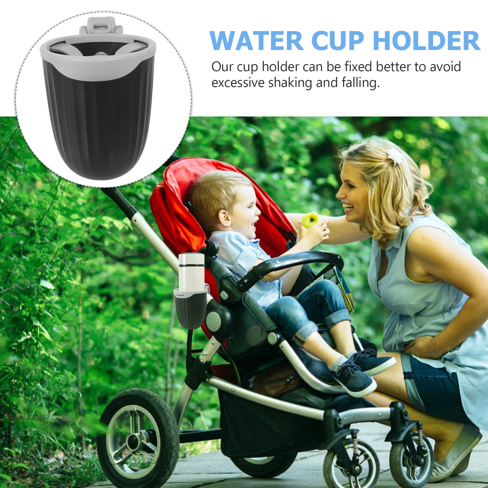 

1pc Stroller Cup Holder Water Bottle Rack Cart Accessories Adjustable Storage Organizer For Milk Bicycle Trolley Feeding