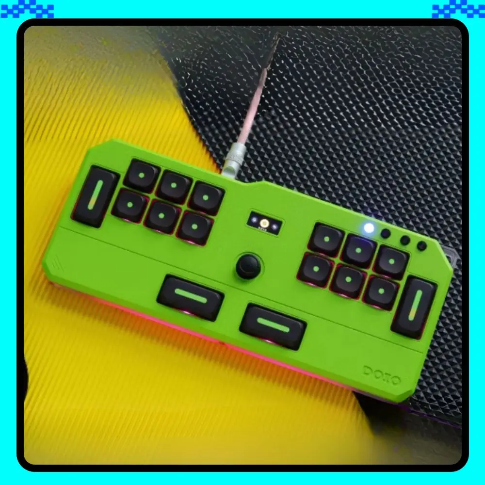 

DOIO HITBOX KBGM-M01-HE Клавиатура из алюминиевого сплава Проводной акриловый низкий магнитный переключатель Геймерская клавиатура OSU/DJMAX/Muse Dash/EZ2ON Custom