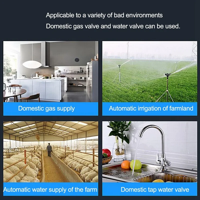 Tuya Smart Wifi Water Gas Leakage Valve ON/OFF Auto Control Countdown Timer Valve For Alexa Google Home Shut