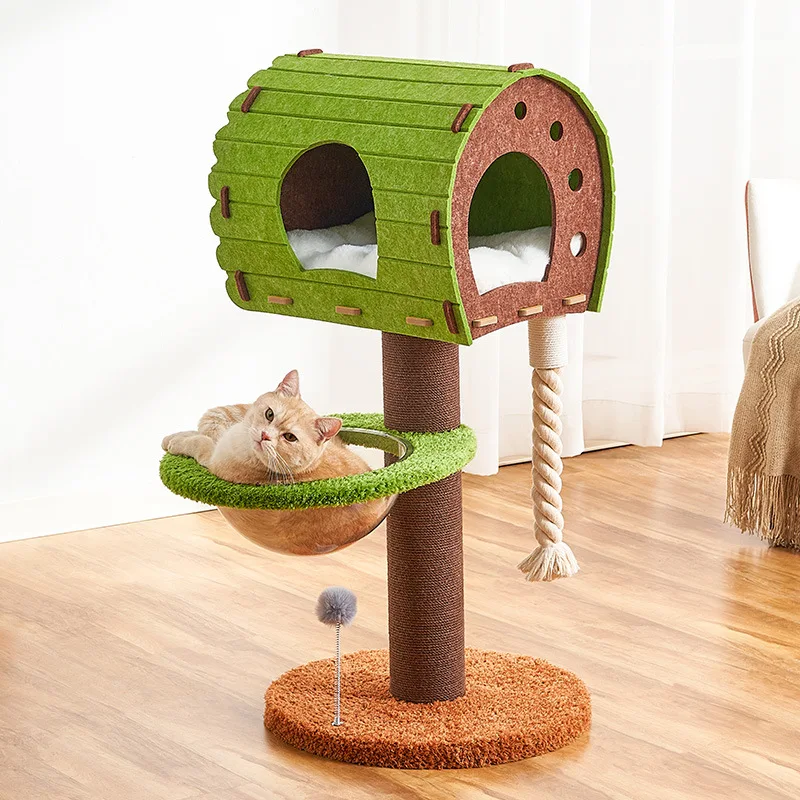 Cat scratching post closed cat scratching bucket space capsule cat ball