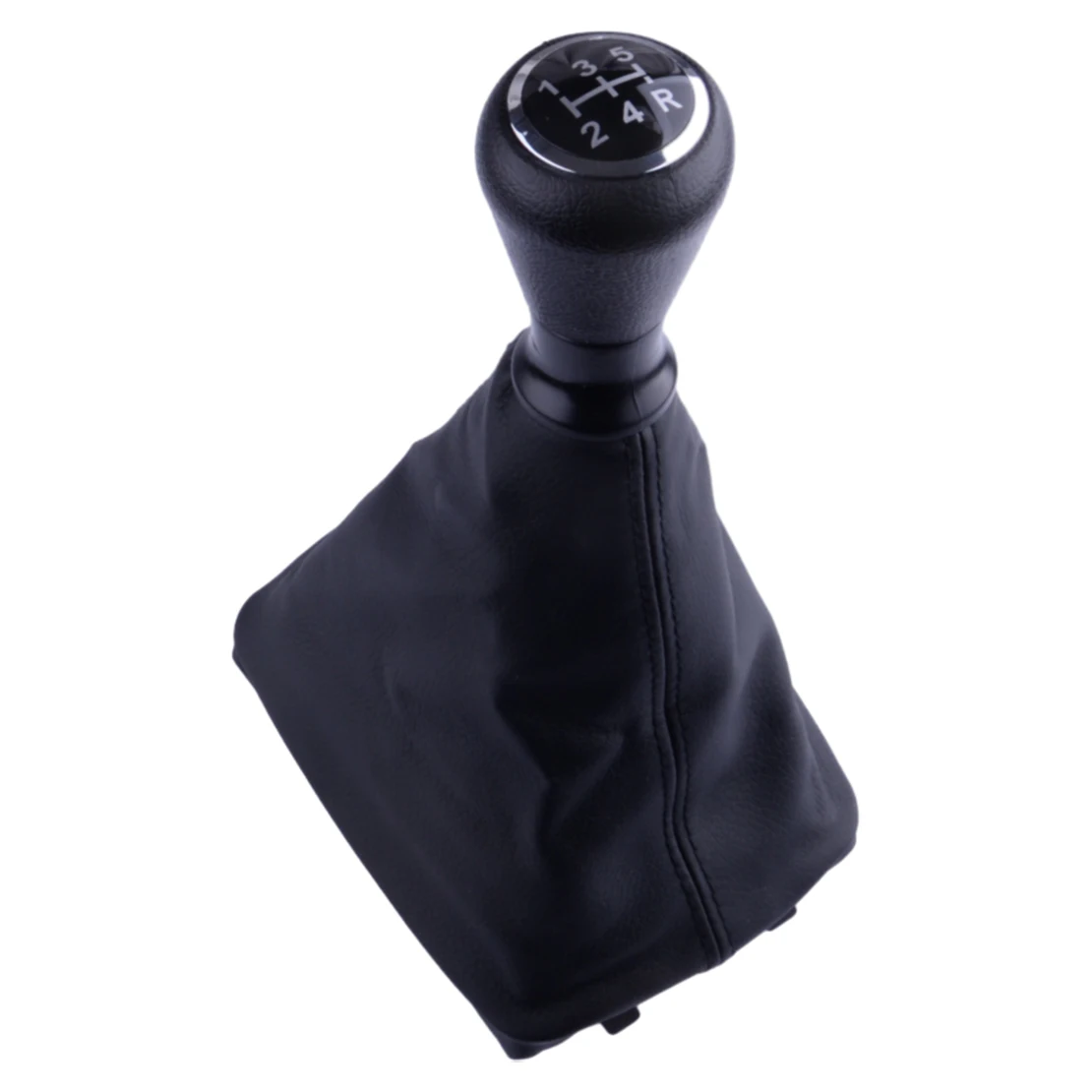 

5 Speed Manual Gear Shift Knob Gaiter Boot Cover Fit For Peugeot 206 406 Black