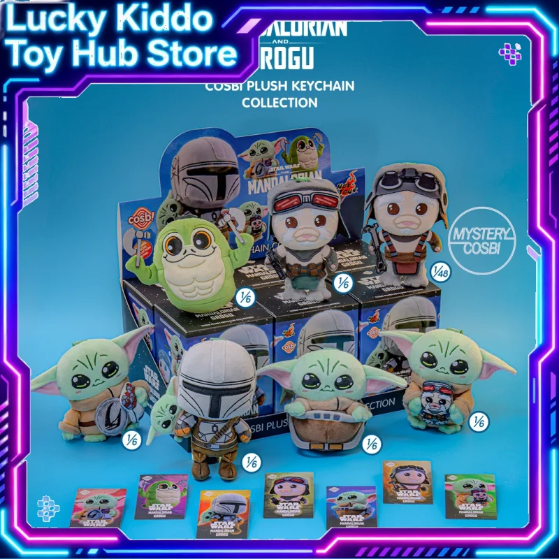 ホットトイズ-コスビ-スターウォーズ-マンダロリアンとグローグ-キーホルダーコレクションシリーズ-トレンド-ブラインドボックストイズ-アニメファン向けバッグハンギング