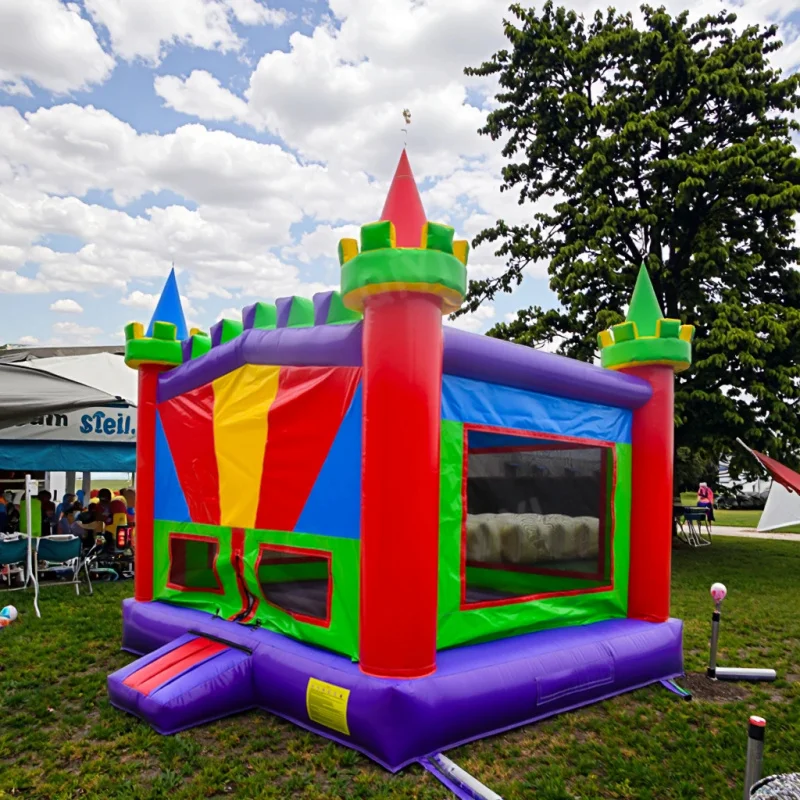 Colorful Commercial Inflatable Bounce Castle PVC Kids Jumper Outdoor Party Rental Bounce House CE Certified