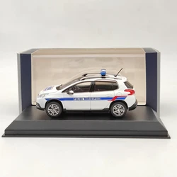 Norev 1/43 For P~ot 2008 2013 Police Municipale White Diecast Model Toys Cars Limited Collection Auto Hobby Gift