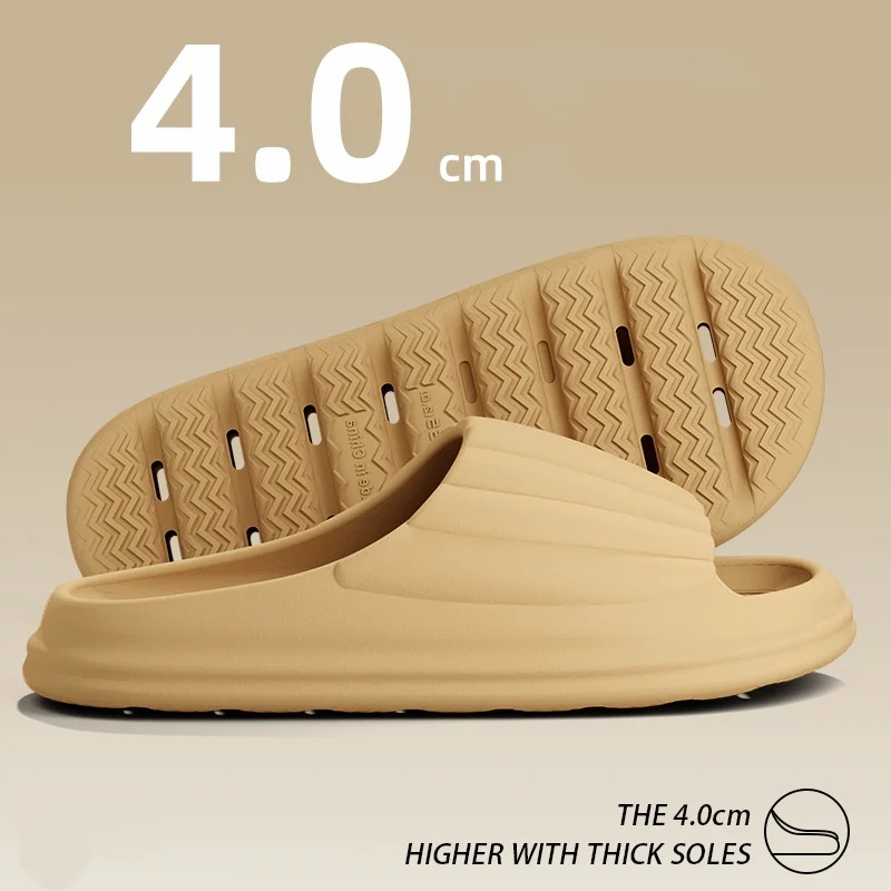 

Leaky Quick-drying Slippers For Men Indoor Home Bathroom Anti-slip EVA Non-smelly Slippers