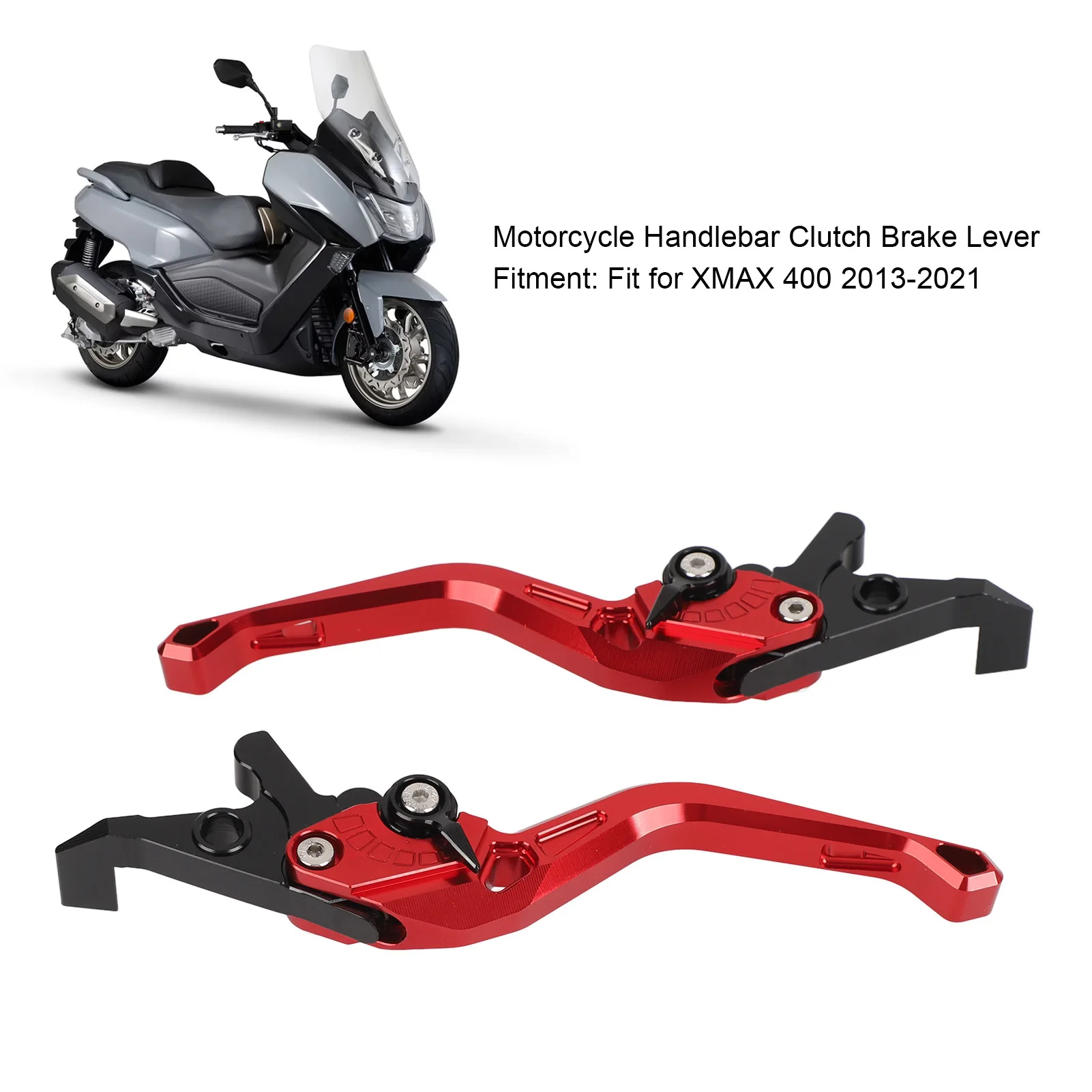 

Рычаг тормоза мотоцикла, стильный вид, тормозной рычаг мотоцикла, устойчивый к ржавчине, 1 пара для XMAX 400 2013-2021