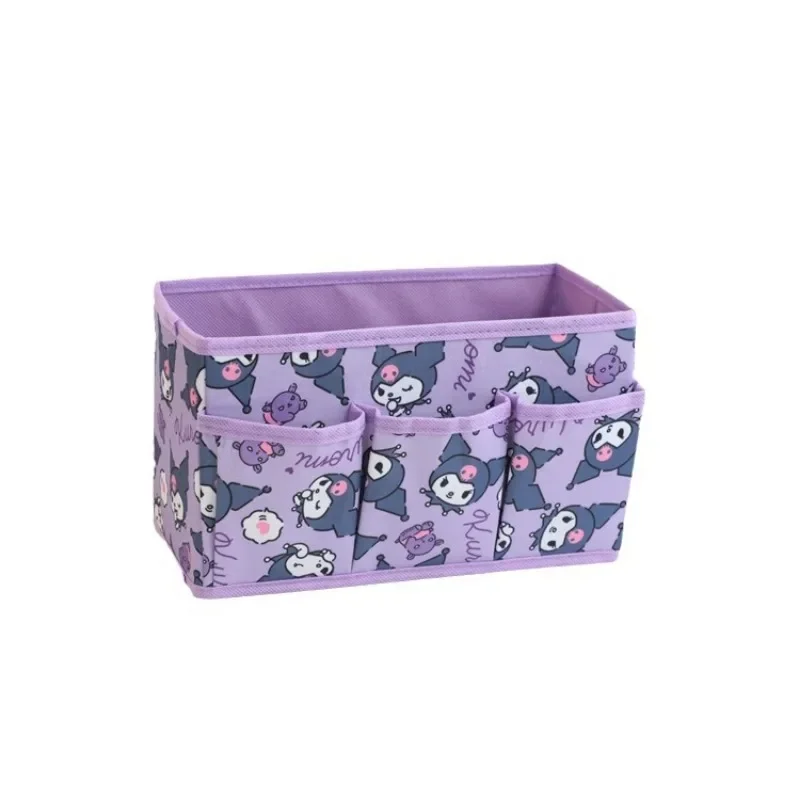 Cinnamoroll-Boîte de rangement pliable pour cosmétiques, Hello Kitty Anime, Kawaii Sanurgente, Kuromi mignon, bureau, école, acquisition, évaluation, cadeaux