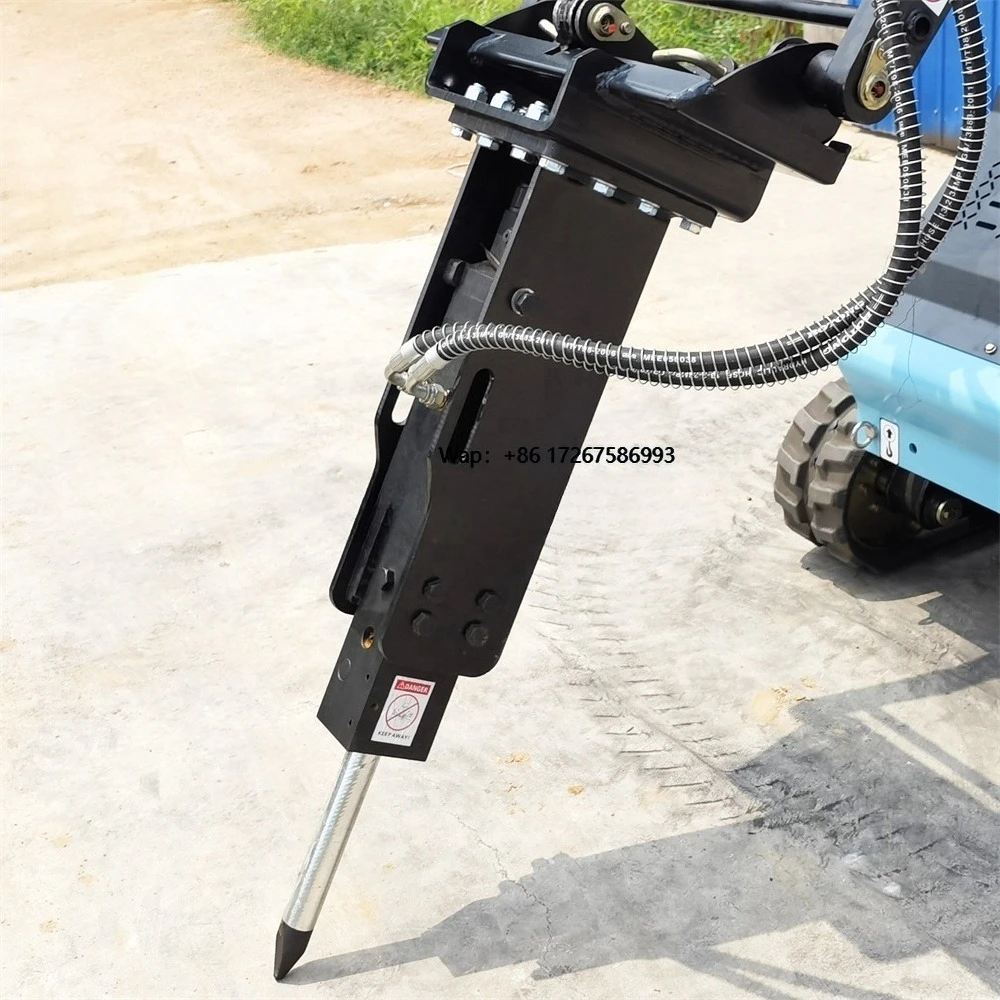 

New Condition Mini Hydraulic Breaker Hammer Attachment for Skid Steer Loader 30-60mm Rod Core Construction Machinery Attachments