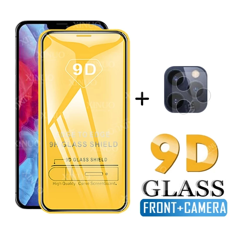 

10 Full Protective Glass For iPhone XS XR SE 6s 7 8 Plus Tempered Glass Film For iPhone 12 mini 12 11 pro max 12max Screen Glass