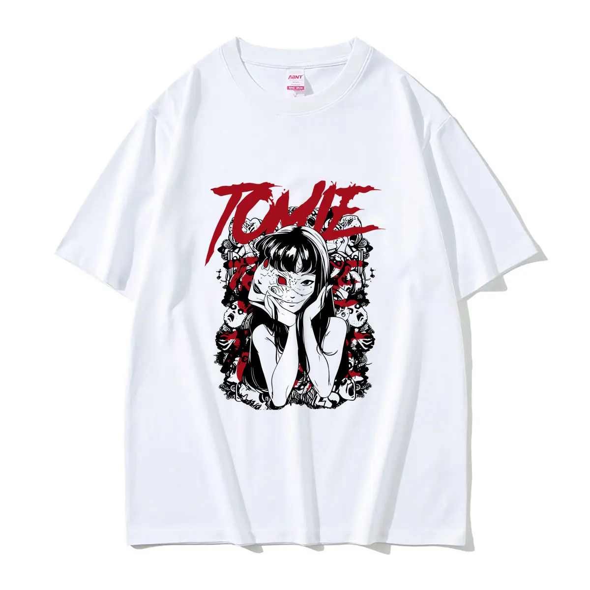 Anime Tomie Junji Ito Graphic Print Tshirt Men Women Retro Manga Horror T-shirt Unisex Casual High Quality Pure Cotton T Shirts