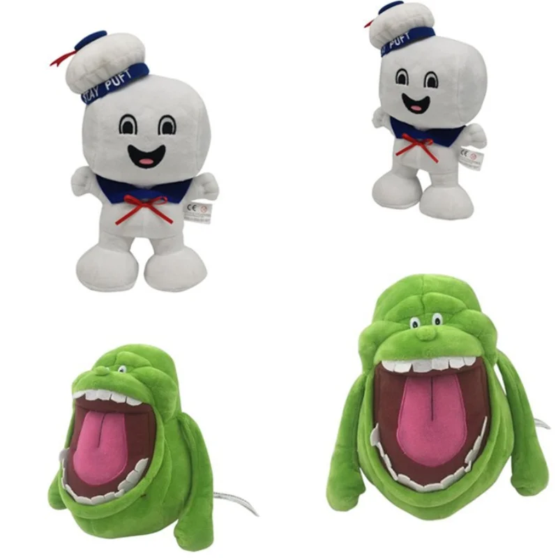 Marshmallow Man and Slimer stuffed Vintage Ghostbusters 3 Stay Puft Plush Bank Sailor stuffed Plush Toy Dollhristmas Gift 20CM