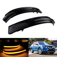 2x Dynamic LED Side Rearview Mirror Indicator Sequential Turn Signal Light For Nissan Qashqai J11 X-Trail T32 2014-2019