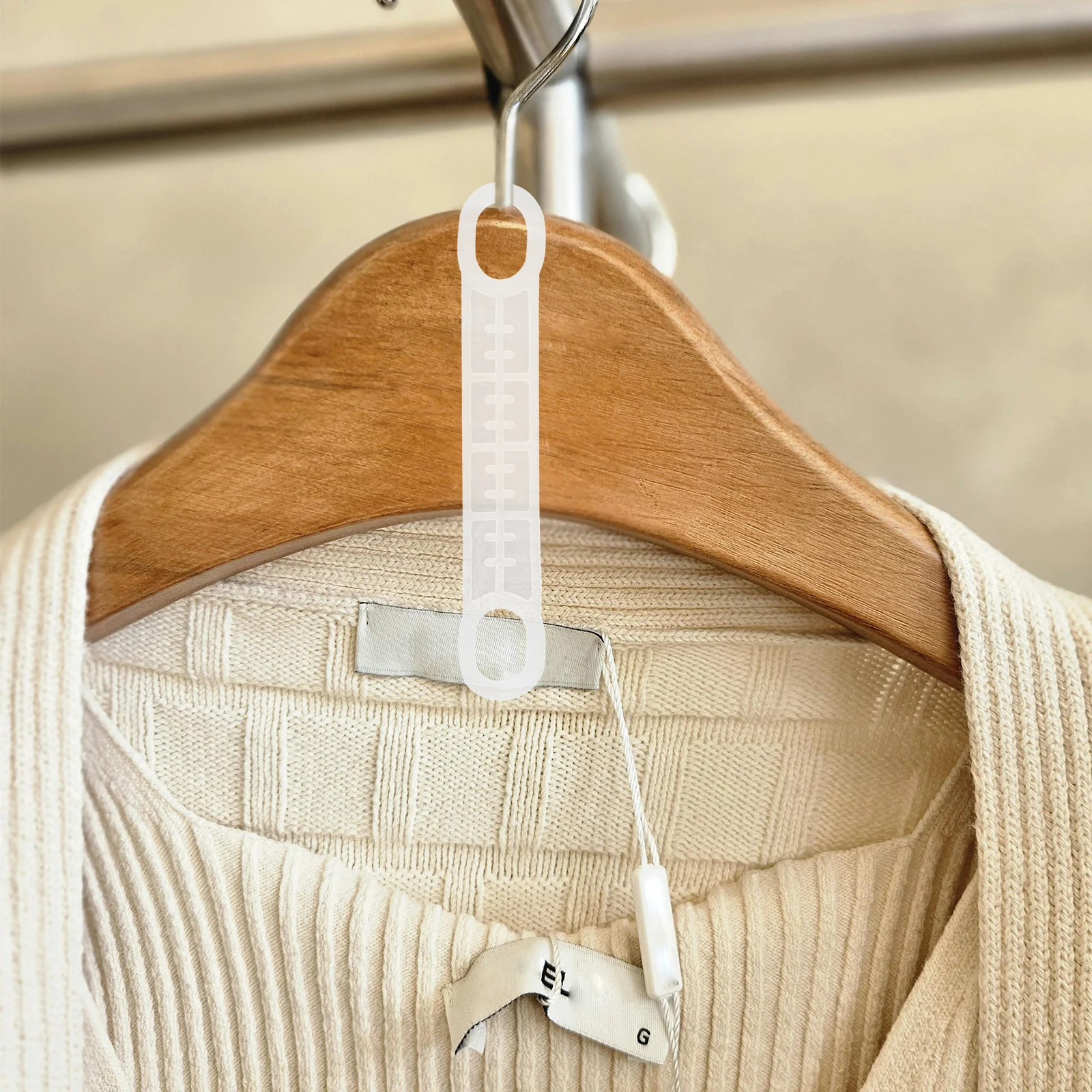 

100Pcs Anti Slip Hanger Grips Silicone Non Skid Pads for Clothes Shoulder Protection Universal Fit for Plastic Wood Hangers