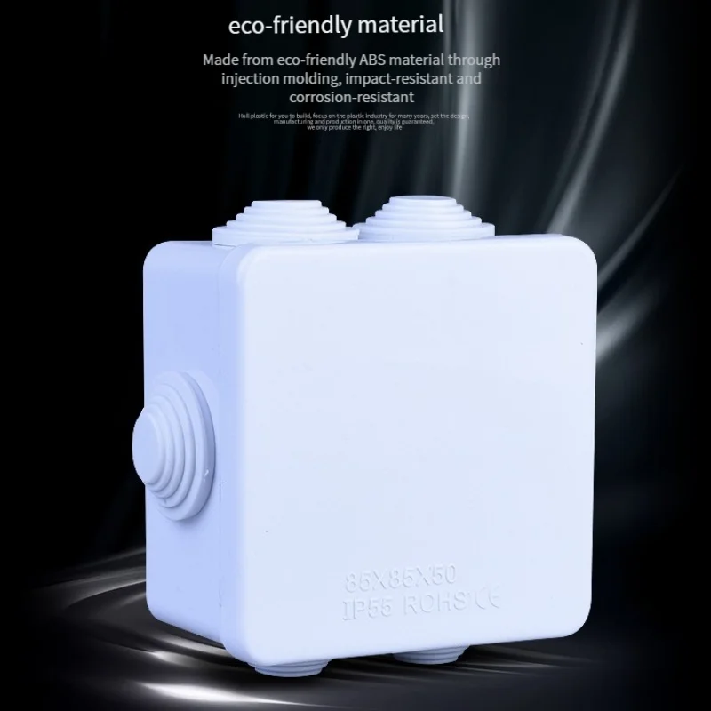 1Pcs Plastic Abs Dustproof And Waterproof Box Outdoor Three Proof Junction Box Monitoring Power Box Cable Distribution Box