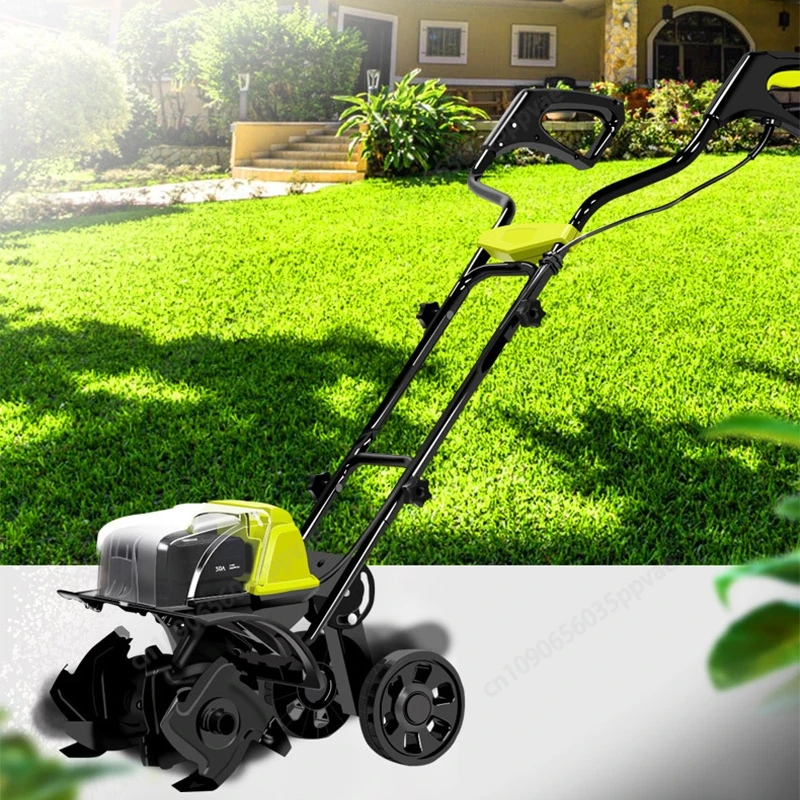 Brushless Micro Cultivator Electric Tiller With Rechargeable Lithium Battery For Garden Soil Cultivation And Furrowing Work