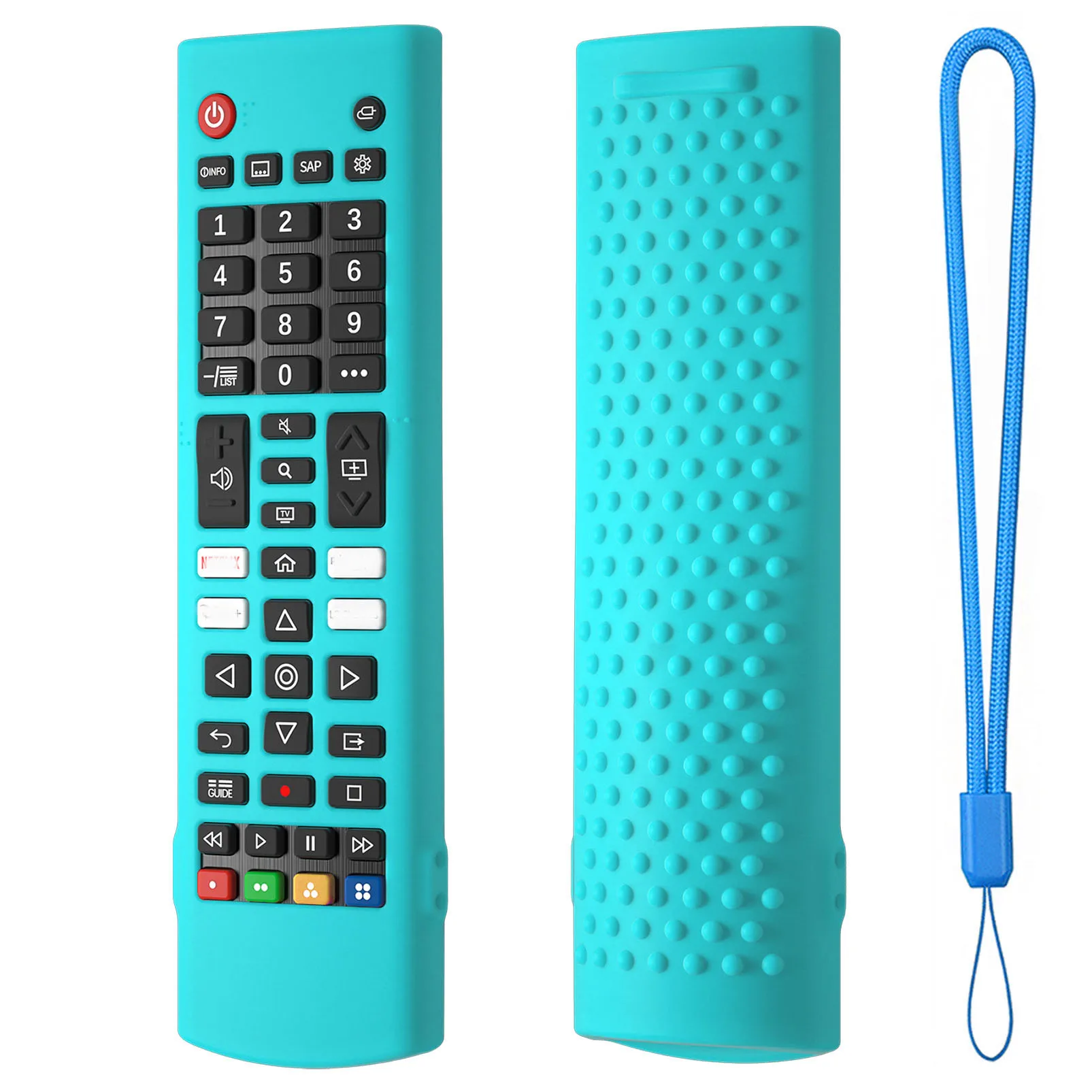 Silicone Case Protective Cover Fit for AKB75375604 AKB75095302 AKB73715601 for AKB Series Smart TV Remote Control Cover