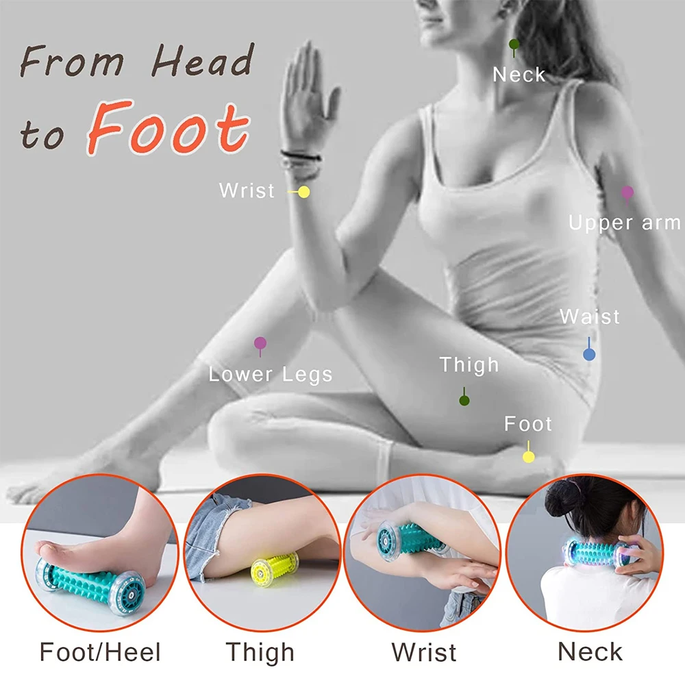 Foot Massage Roller Ball for Plantar Fasciitis,Foot Roller & Spiky Massage Ball,Foot Arch Pain Relief,Deep Trigger Point Therapy