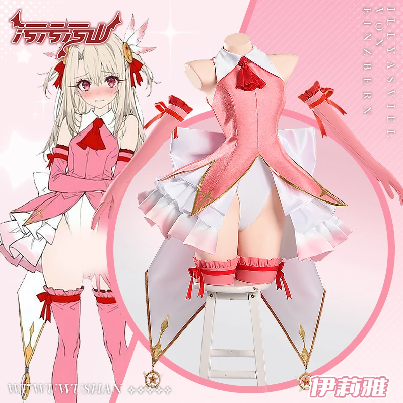 Аниме Fate Illyasviel Косплей Костюм FGO Illyasviel Платье Сексуальное женское белье Частные фотосессии Женские