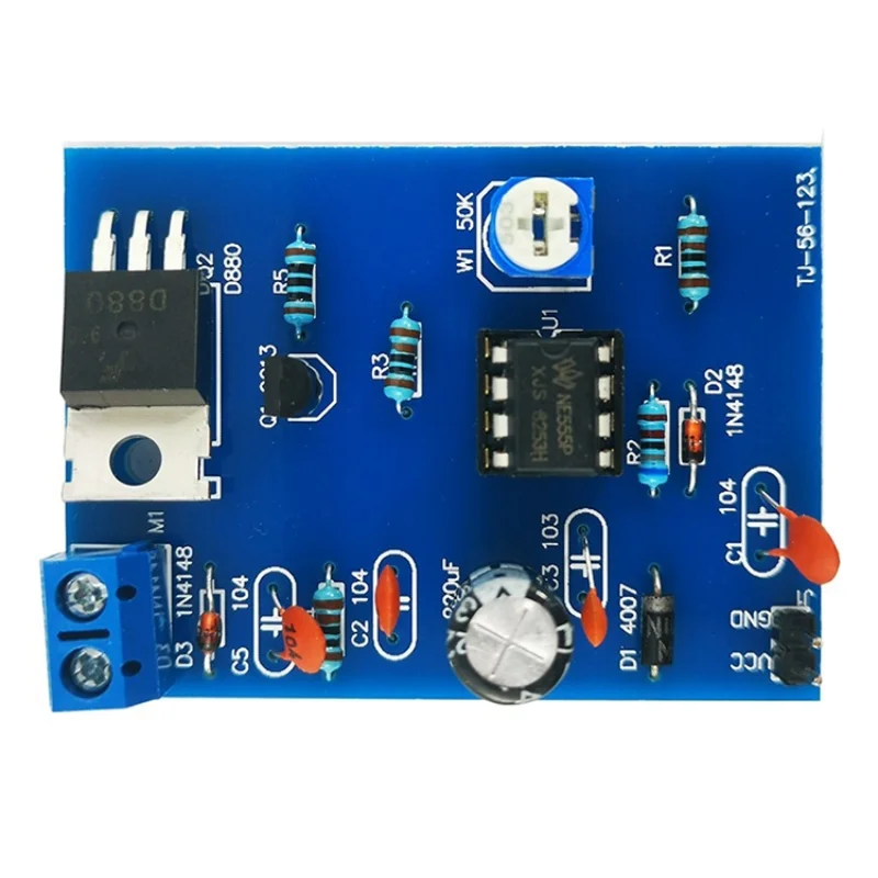 Fan 555 Pulse Width Speed Controller DIY Kit Electronic Skills Training Welding Production Loose Parts